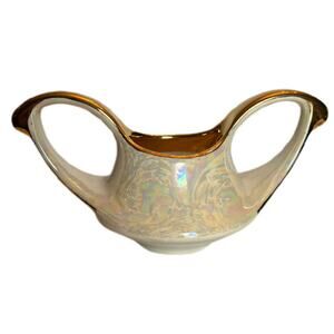 Vintage Pearl China Co. 22 Kt Pearlized Lusterware Hand Decorated Made In USA